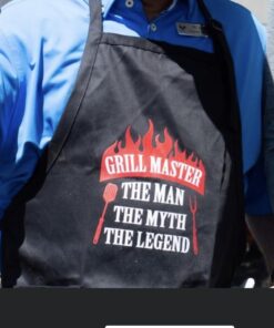 Tstars Aprons for Men with Pockets Grill BBQ Funny Cooking Mens Women Chef Apron One Size Grill Master / Black 14 61QZYcMx4JL