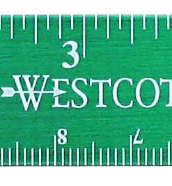 Westcott Stainless Steel Office Ruler with Non Slip Cork Base, 6-Inch (10414) 6 Inches 31 61QZeo87k5L