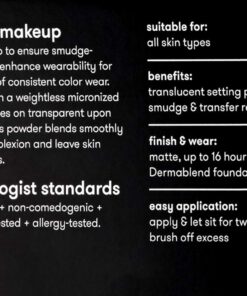 Dermablend Loose Setting Powder, Face Powder Makeup & Finishing Powder for Light, Medium & Tan Skin Tones Original Translucent 1 Oz 30 61QcRr0wACL