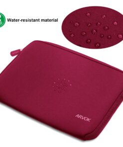 ARVOK 15 15.6 16 inch Laptop Sleeve Ultra-Thin Case MacBook pro 16 inch Sleeve Water-Resistant Notebook Computer Pocket Tablet Briefcase Carrying Bag/Pouch Skin Cover for HP/Dell/Lenovo/Asus/Acer 15 inch Wine Red 38 61Qe uzzozL