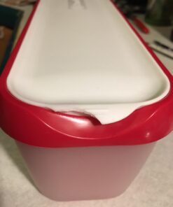 StarPack Long Scoop Reusable Ice Cream Containers with Lids (2-Pack) - Ice Cream Container for Home Made Ice Cream Storage, Soup & Food Storage - Durable Ice Cream Freezer Containers with Style! 2 Pack Cherry Red 30 61QeguctqL 1