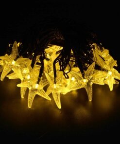 Original Starfish Solar String Lights, 20ft 30 LED Fairy Halloween Christmas Lights Decorative Lighting for Indoor/Outdoor, Garden, Home, Patio, Lawn, Party and Holiday Decorations(Warm White) 8 61QenwfRWxL