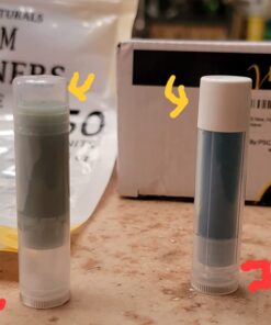 Vivaplex 50, Clear, Empty, 5.5 ml Lip Balm Tubes with White Caps 23 61Qfafr9FWL