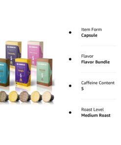 Gourmesso 50ct Flavored Espresso Pods | Int.5 | Proudly Fairtrade | Compatible with Nespresso Original Capsule Machines | Caramel Vanilla Chocolate Hazelnut Coconut | Medium Roast 50ct Flavors Bundle 10 Count (Pack of 5) 32 61Qgm0jgg L