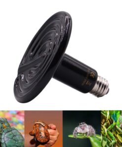 250W Reptile Heat Lamp Pet Infrared Ceramic Heater Emitter Appliances Lamp Reptile Tank Accessories for Amphibian Pet Brooder Coop Lizard Bearded Dragon Turtle Snake Terrarium Incubating Chicken 12 61QhToKzYwL