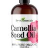 Sweet Essentials Organic Camellia Seed Oil | Imported From Japan | 4oz Bottle | 100% Pure | 100% Organic | For Hair & Skin Use | Japanese Beauty Oil | Camellia Oleifera 5 61QhXs yhnL