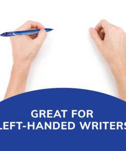 BIC Gel-ocity Quick Dry Blue Gel Pens, Medium Point (0.7mm), 12-Count Pack, Retractable Gel Pens With Comfortable Full Grip 12 Count (Pack of 1) 18 61QhggSffnL