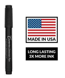 Dri Mark CFD5PK Counterfeit Bill Detector Marker Pen, Made in The USA, 3 Times More Ink, Pocket Size, Fake Money Checker - Money Loss Prevention Tester & Fraud Protection for U.S. Currency (Pack of 5) 5 Pack Pocket Size 11 61QjFc5klqL