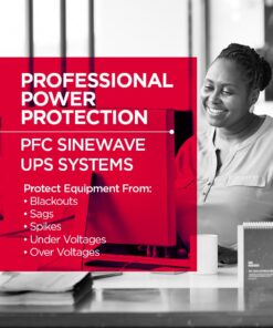 CyberPower CP1500PFCLCD PFC Sinewave UPS System, 1500VA/1000W, 12 Outlets, AVR, Mini Tower 55 61QjJ50ErnL