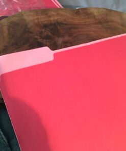 Amazon Basics File Folders, Letter Size, 1/3 Cut Tab, Red, 36-Pack 11 61QjT1xDVqL