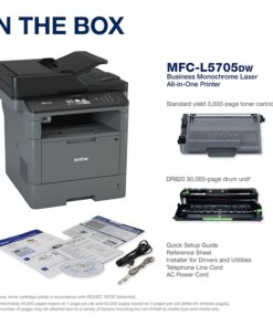 Brother Monochrome Laser All-in-One MFCL5700DW Value Version (MFCL5705DW) up to 1,000 Extra Pages of Additional Toner Included in Box‡ New Model: MFC-L5705DW 10 61Qm1LR7O3L