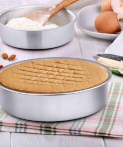 TeamFar Cake Pan, Stainless Steel Round Cake Pan Baking Tier Cake Pans Set, 8'' & 9½'' & 11'', Healthy & Heavy Duty, Mirror Finish & Easy Clean, Dishwasher Safe - 3 Pieces 8" & 9.5" & 11" 14 61QnAt4BKyL