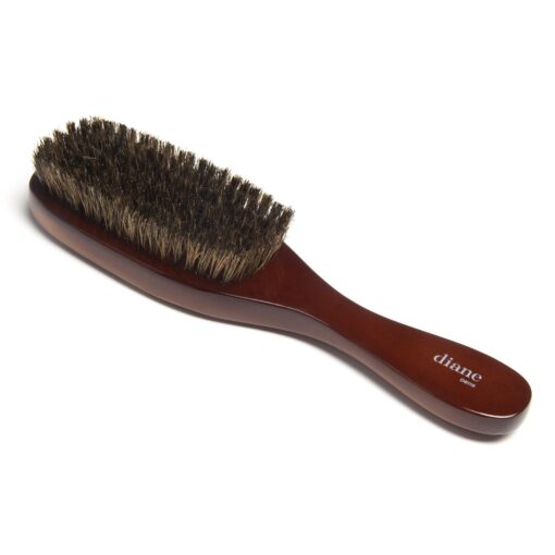 Diane Premium 100% Boar Wave Brush for Men and Barbers – Medium Bristles for Thick Coarse Hair – Use for Detangling, Smoothing, Wave Styles, Soft on Scalp, Restore Shine and Texture