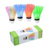 ZHENAN LED Badminton Shuttlecocks Dark Night Glow Birdies Lighting for Outdoor & Indoor Sports Activities (Feather_4pcs) 10 61Qnc4T7DpL