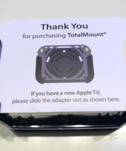 TotalMount – Apple TV Mount – Compatible with all Apple TVs Premium Black Apple TV Mount 39 61Qnv9SouXL