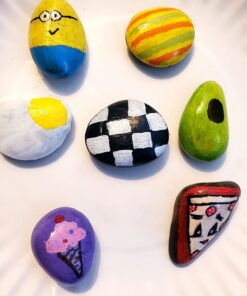 Creativity For Kids Hide and Seek Rock Painting Kit - Arts and Crafts for Kids Ages 6-8+, Gifts for Kids, Craft Kit with 10 Rocks and Waterproof Paint, Small Original 49 61QoGYBb5xL