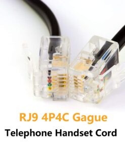 Telephone Phone Handset Cable Cord,Uvital Coiled Length 1.2 to 10 Feet Uncoiled Landline Phone Handset Cable Cord RJ9/RJ10/RJ22 4P4C(Black,2 PCS) 2Pack Telephone Cord 8 61QoZysBayL