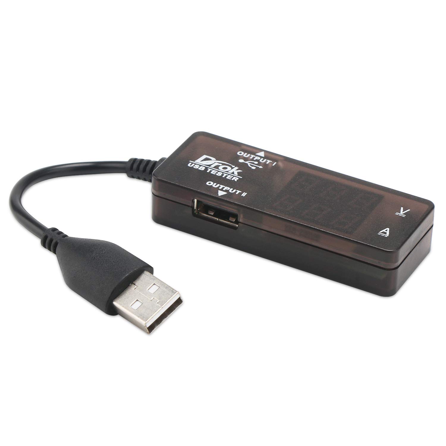 DROK USB Tester, USB-A 2.0 Digital Multimeter Dual USB Output Ports PD QC 3.0 Color LED Display, 7 Modes Capacity Voltage Current Power Voltmeter Ammeter for Laptop Power Bank Solar Panel Black 5 DROK USB Tester, USB-A 2.0 Digital Multimeter Dual USB Output Ports PD QC 3.0 Color LED Display, 7 Modes Capacity Voltage Current Power Voltmeter Ammeter for Laptop Power Bank Solar Panel Black - Image 5