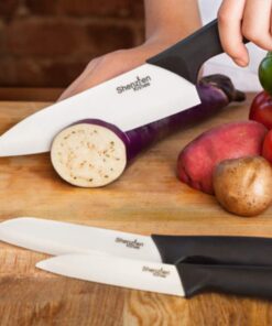 Alternative view of Shenzhen Knives 3-Piece Ceramic Knife Set 6" Chef's Knife, 5" Slicing Knife, and 4" Paring Knife Set 3-Piece Set