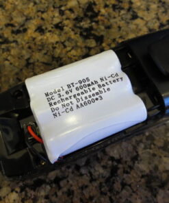 Uniden BT-905 Replacement Rechargeable Battery for Many Uniden Phone Systems and Cordless Handsets, Nickel Metal Hydride Rechargeable Battery, DC 3.6V 600mAh 9 61Qs14pu64L