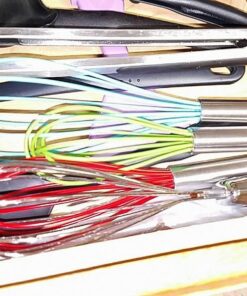 Silicone Whisk Set of 3 - Silicone Whisks for Cooking Non-Scratch - Silicone Whisk Set - Hand Whisk - Wisk - Metal Whisk - Small Whisk - Mini Whisk - Stainless Steel Whisk Multicolor 28 61QsiD7C3FL