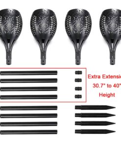 Walensee Solar Lights Outdoor Upgraded 43"(4 PACK) 96 LED Waterproof Flickering Flames Torch Lights Outdoor Solar Spotlights Landscape Decoration Lighting Dusk to Dawn Auto On/Off Security Torch Light 21 61QtwV5MRvL