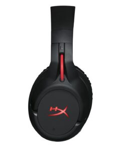 HyperX Cloud Flight - Wireless Gaming Headset, Long Lasting Battery up to 30 Hours, Detachable Noise Cancelling Microphone, Red LED Light, Comfortable Memory Foam, Works with PC, PS4 & PS5 Black, Red 32 61QyWHrQb3L