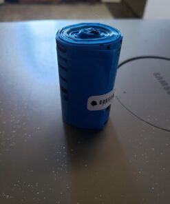 GORILLA SUPPLY Dog Poop Waste Bags with Dispenser and Leash Tie, 9" x 13", Blue, 1000 Count 39 61R G88h6mL