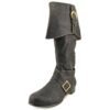 Ellie Shoes Men's 1" Heel Knee High Pirate with Buckle décor Boots Sizes Large Blkp 20 61R1XgM4j3L