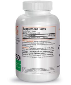 Vitamin C 1000 mg Premium Non-GMO Ascorbic Acid - Maintains Healthy Immune System, Supports Antioxidant Protection - 250 Tablets 250 Count (Pack of 1) 13 61R62jHa5hL