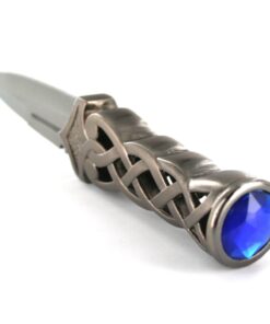 Ace Martial Arts Supply New Scottish Celtic Gaelic Twist Knot Blue Ruby Gemstone Wicca Dirk Dagger Knife, 9-Inch 35 61R7lzodGGL