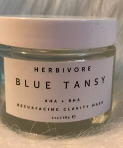 HERBIVORE Blue Tansy BHA & Enzyme Pore Refining Mask - Naturally Clarifies Acne, Blemishes & Redness, Vegan & Cruelty-Free, 60 mL / 2.02 oz 27 61R8n162riL