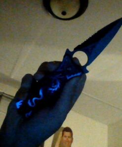 TAC Force TF-707 Series Assisted Opening Folding Knife, Black Half-Serrated Blade, Dragon Handle, 4-1/2-Inch Closed Blue 42 61R9RKUa7HL