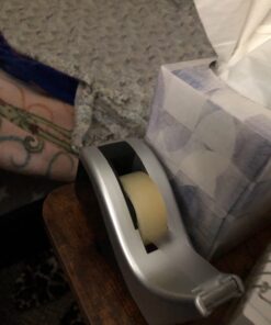 Scotch Desktop Tape Dispenser, Silvertech Two-Tone (C60-ST) 1 Count (Pack of 1) 49 61RBu jcSAL