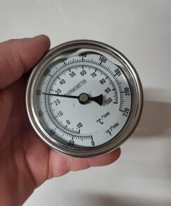 3" Dial 2" Probe FERRODAY 1/2 NPT Stainless Steel Thermometer Dial Thermometer 1/2 NPT Homebrew Kettle Thermometer Weldless with O-Rings 0-220ºF Kettle Thermometer Stainless Steel Brew Pot Thermometer 20 61RCEX FNNL