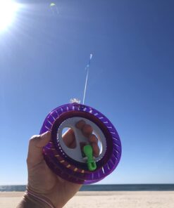 Hengda kite Professional Outdoor Kite Line Winder Winding Reel Grip Wheel with Flying Line String Flying Tools with Lock-Blue 100M-50LB 21 61RCjszA9vL