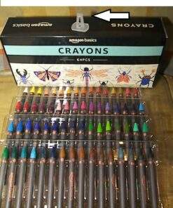 Amazon Basics Crayons with Sharpener, 128 Count (2 Pack of 64) 48 61RCtXJcBuL