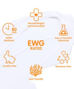 Thinksport Kids SPF 50+ Mineral Sunscreen – Safe, Natural Sunblock for Children - Water Resistant Sun Cream – Broad Spectrum UVA/UVB Sun Protection – Vegan, Reef Friendly Sun Lotion, 6oz 14 61RD1qNOs L