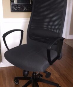 IKEA Chair Only Office Chair Caster Wheel Replacement, 10mm Stem ft. Band Braket 2.5 inch Roller Blade, Best Protection for All Kinds of Floors, No Noice, Smooth & Silent (Black, Grey/Black) 2.5 inch Black 27 61RDHZrYiL