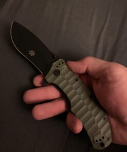Off-Grid Knives - Rapid Fire Ranger, Camping & Hunting Knife, Cryo D2 Blade Steel with Olive Drab G10 Scales, Deep Clip, Left or Right Carry, Survival, Hiking, Fishing, Boating, Bushcraft OD Green 37 61RDg6xCMdL