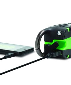 Eton - Scorpion II Rugged Multipowered Portable Emergency Weather Radio & Flashlight Green, Hand Crank, LED Flashlight, Smartphone Charger, Solar Power, 800 MAH Battery, Commitment to Preparedness 20 61REcPRQf2L