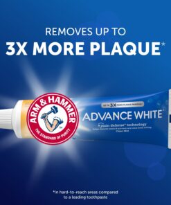 Arm & Hammer Advance White Extreme Whitening Toothpaste - 6 Oz- 2 pk 6 Ounce (Pack of 2) 12 61RF22SQDpL
