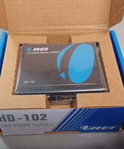 OREI HDMI Splitter 1 in 2 Out - 1x2 HDMI Display Duplicate/Mirror - Powered Splitter Full HD 1080P, 4K @ 30Hz (One Input To Two Outputs) - USB Cable Included - 1 Source to 2 Identical Displays 47 61RGONBHFqL