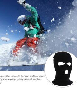 SUNTRADE 2pcs 3-Hole Ski Face Mask Balaclava,Full Face Mask for Winter Outdoor Sports Black 14 61RGwdoLFHL