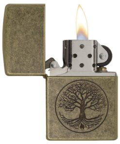 Tree of Life Pocket Lighter Brass 35 61RHS6xOA0L
