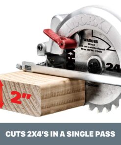 Worx WX429L 4 Amp WORXSAW 4.5" Electric Compact Circular Saw 31 61RI7VEKb6L