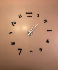 Elikeable Modern 3D Frameless Large 3D DIY Wall Clock Watches Hours DIY Decorations Home for Living Room Bedroom (black) Black 32 61RKt4YwmYL