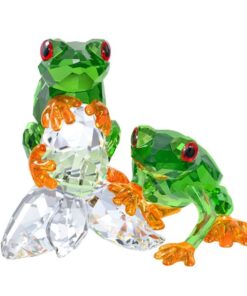 SWAROVSKI Crystal Frogs Figurine