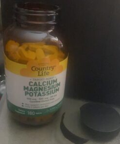 Country Life, Target-Mins Calcium Magnesium Potassium, Supports Heart Health, Daily Supplement, 180 ct 180 Count (Pack of 1) 19 61RMLtv2gtL
