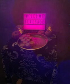 My Cinema Lightbox - Cinema Light Box, 12" x 9" - 3 Modes Light Up Letter Board sign with 100 Letters, Numbers & symbols - White LED Light, RGB and Color Freeze Mode light up signs for home decor 12"x9" RGB - Color changing light 21 61RMdZdwaIL